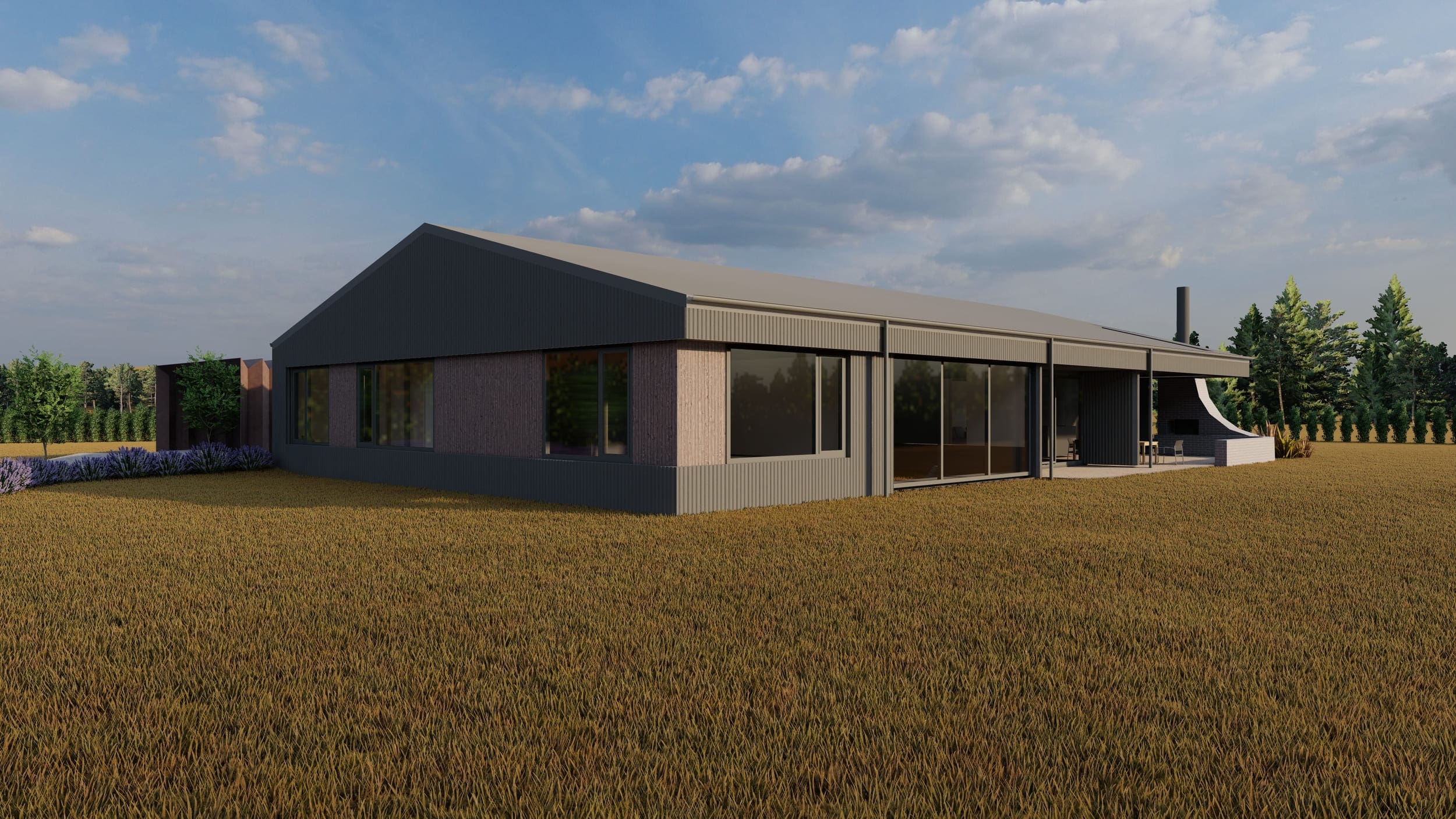 architectural house render for Central Otago